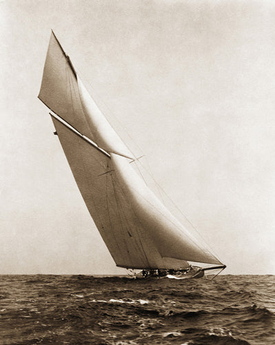 Framed Art Yacht Reliance Under Full Sail, 1903 by McMahan Photo Archive