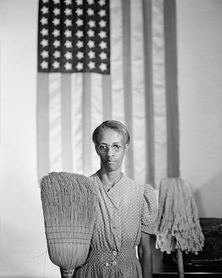 Framed Art American Gothic, Washington DC, 1942 (Ella Watson) by McMahan Photo...