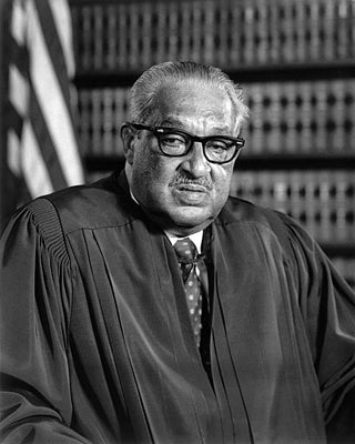 Framed Art Supreme Court Justice Thurgood Marshall, 1976 by McMahan Photo Archive