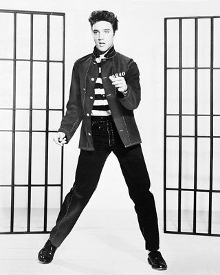Framed Art Elvis Presley, Jailhouse Rock, 1957 by McMahan Photo Archive