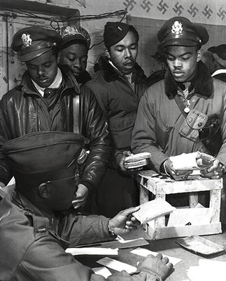 WWII African American Pilots in Italy, March, 1945 by McMahan Photo