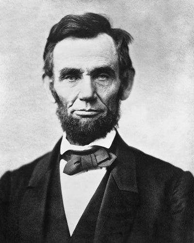 Framed Art President Abraham Lincoln Portrait, 1863 by McMahan Photo Archive