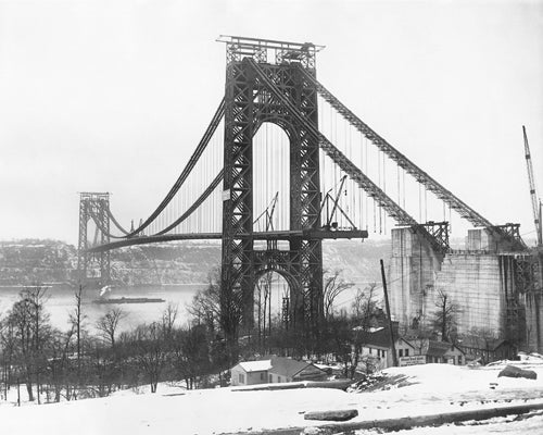 George Washington Bridge Construction, 1931 by McMahan Photo Archive