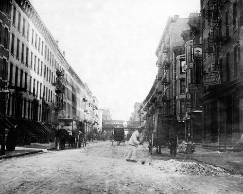 Framed Art 107th Street, East from Third Ave, Harlem, 1912 by McMahan Photo Ar...