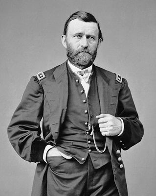 Framed Art Civil War Union General Ulysses S. Grant Portrait by McMahan Photo ...