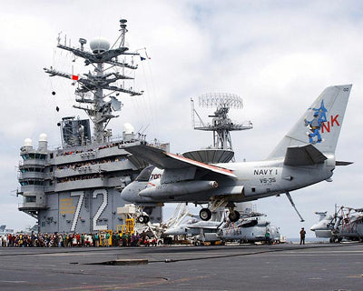 Framed Art President George W. Bush Aircraft Carrier Landing, 2003 by McMahan ...