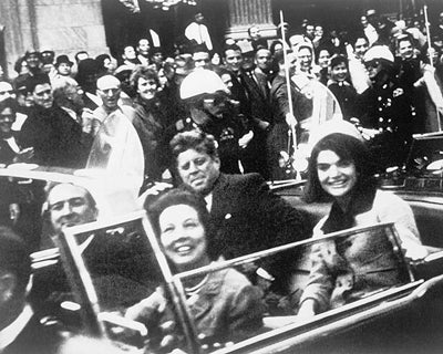 Framed Art President John F. Kennedy in Dallas, TX, November 22, 1963 by McMah...