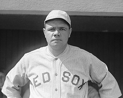 Framed Art Babe Ruth, Boston Red Sox, 1919 by McMahan Photo Archive