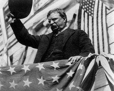 Framed Art President Theodore Roosevelt Campaigning in NJ, 1912 by McMahan Pho...