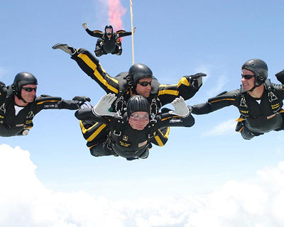 Framed Art President George H.W. Bush 80th Birthday Skydive, 2004 by McMahan P...