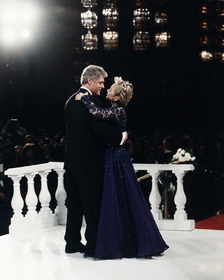 President Bill Clinton and Hillary Dance at Inaugural Ball, Washing