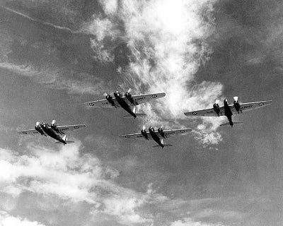 Martin B-12 Bomber Formation, 1937 by McMahan Photo Archive