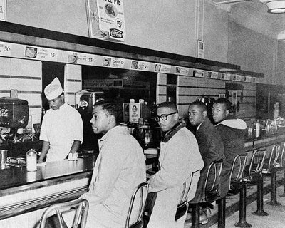 Greensboro Sit-In at Woolworth's, February 2, 1960 by McMahan Photo