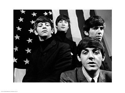 The Beatles, American Flag Wall Art | 18 x 24 Fine Art Print