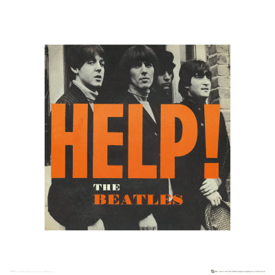 Framed Art The Beatles: Help! 15 3/4 x 15 3/4