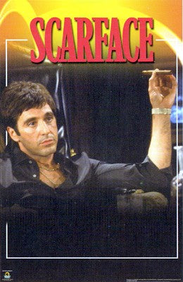Scarface, In Chair Wall Art | 36 x 24 Fine Art Print