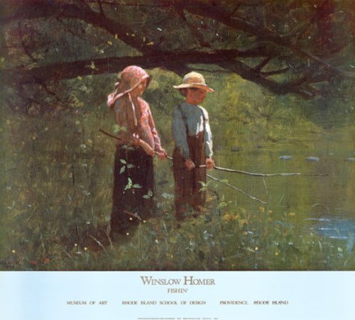 Fishin' by Winlsow Homer | 27 x 30 Fine Art Print
