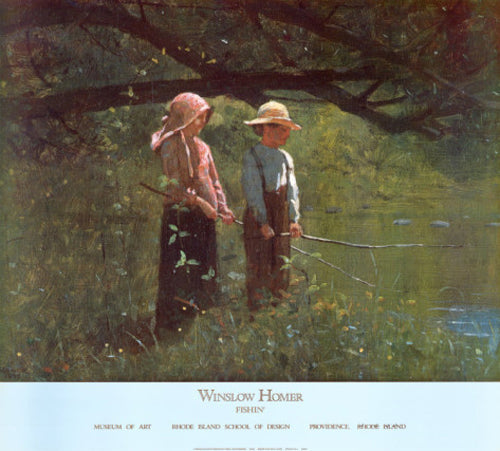 Framed Art Fishin' by Winlsow Homer | 27 x 30