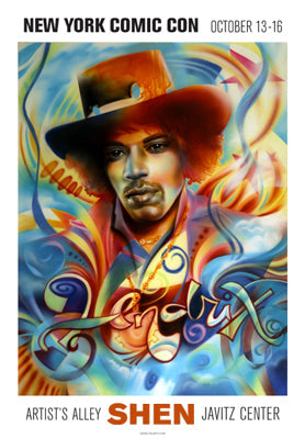 Framed Art Hendrix by Shen | 20 x 13 7/8