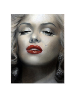 Framed Art Marilyn, Red Lips by Shen | 22 x 17