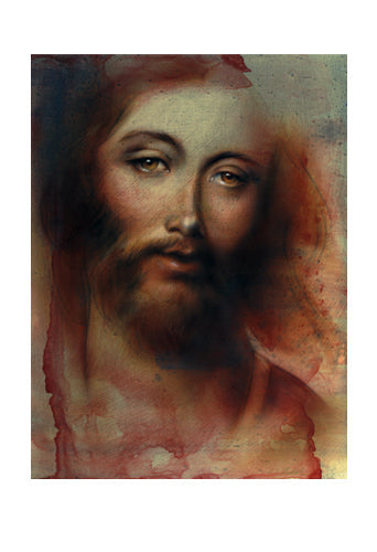 Framed Art Jesus by Shen | 19 x 13