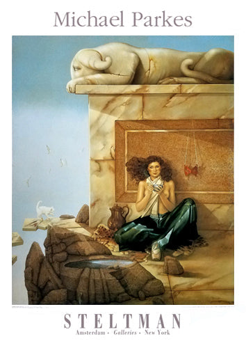 Framed Art The Mask by Michael Parkes | 33 3/8 x 23 5/8