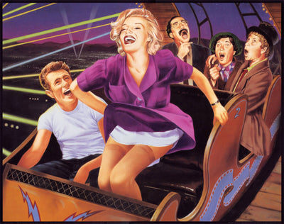 Framed Art Roller Coaster by Jean Mitchell | 16 x 20