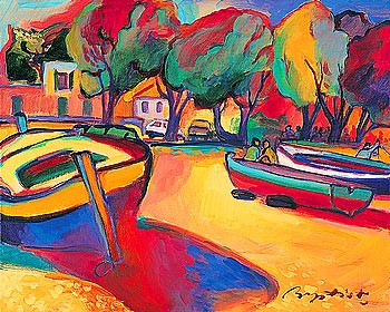 Conversation on the Coast by Gerry Baptist | 20 x 24 Fine Art Print