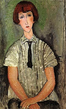 Young Girl by Amedeo Modigliani | 20 x 16 Fine Art Print