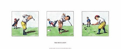 The First Lesson by A.B. Frost | 8 x 20 Fine Art Print