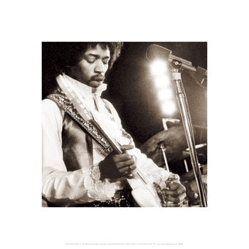 Jimi Hendix: Guitar Wall Art | 16 x 16 Fine Art Print