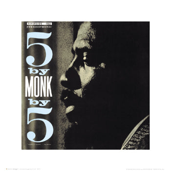 Thelnoious Monk: 5 by Monk by 5 Wall Art | 16 x 16 Fine Art Print