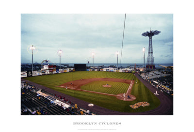 Framed Art Brooklyn Cyclones by Ira Rosen | 13 x 19