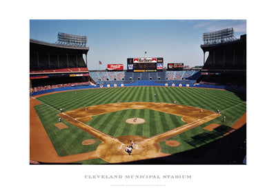 Framed Art Cleveland Municipal Stadium by Ira Rosen | 13 x 19