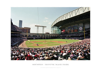 Framed Art Houston, Minute Maid Park by Ira Rosen | 13 x 19