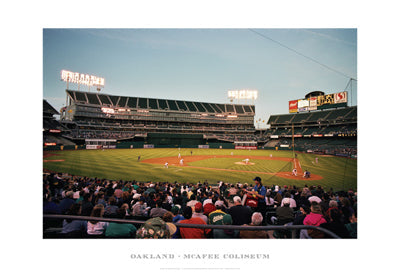 Framed Art Oakland, McAfee Coliseum by Ira Rosen | 13 x 19