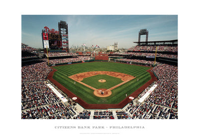 Framed Art Citizens Bank Park, Philadelphia by Ira Rosen | 13 x 19
