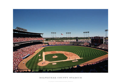 Framed Art Milwaukee County Stadium by Ira Rosen | 13 x 19