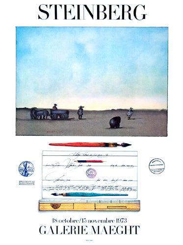 Crayon et Paysage by Saul Steinberg | 31 x 23 1/8 Fine Art Print