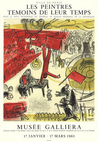 Framed Art The Revolution by Marc Chagall | 29 ½ x 20 1/8