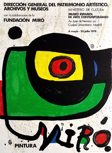 Framed Art Pintura, 1978 by Joan Miró | 27 ½ x 20