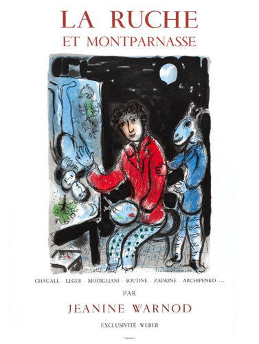 Framed Art La Ruche et Montparnasse (Jeanine Warnod) by Marc Chagall