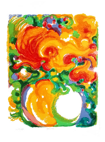 Zinnias by Ronald Julius Christensen | 30 x 22 ¼ Fine Art Print