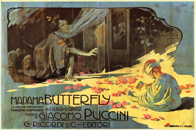 Madama Butterfly by Adolfo Hohenstein | 14 1/2 x 20 1/2 Fine Art Print
