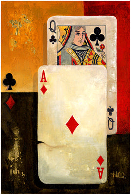 Poker Queen by Barbara Katz | 20 1/2 x 14 1/2 Fine Art Print