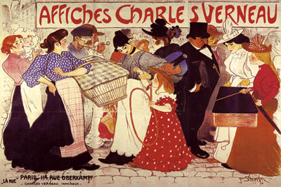 La Rue - Affiches Charles Verneau by Theophile Alexandre Steinlen