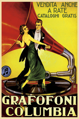 Grafofoni Columbia Wall Art | 20 3/8 x 14 3/8 Fine Art Print