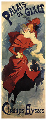 Framed Art Palais de Glace, Champs Elysees by Jules Cheret | 17 7/8 x 8 1/2 Ar...