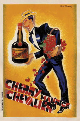 Cherry Maurice Chevalier by Roger de Valerio | 20 1/2 x 14 1/2 Art 