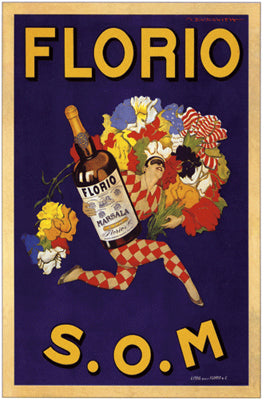 Florio S.O.M. by Marcello Dudovich | 20 1/2 x 14 1/2 Fine Art Print